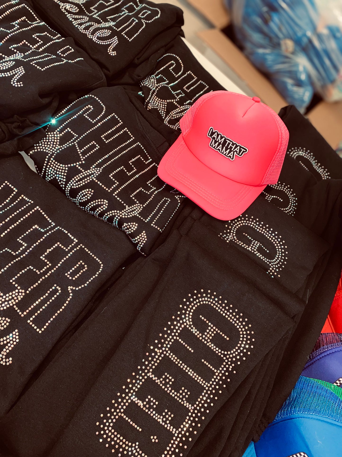 RHINESTONE CHEER JOGGERS!