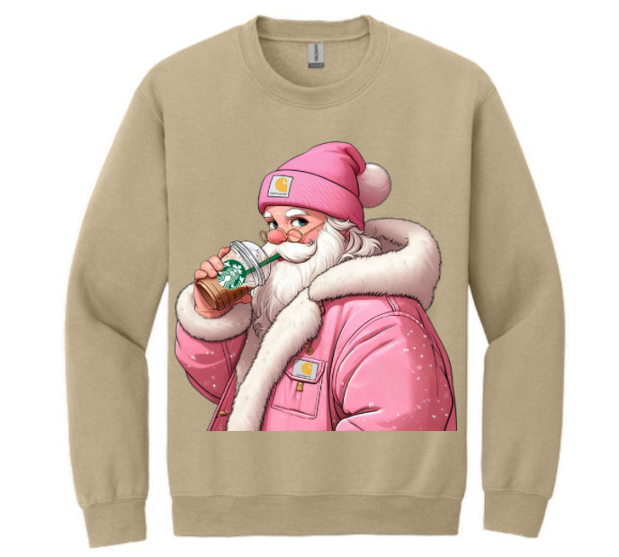 Pink Santa sweatshirt!!!