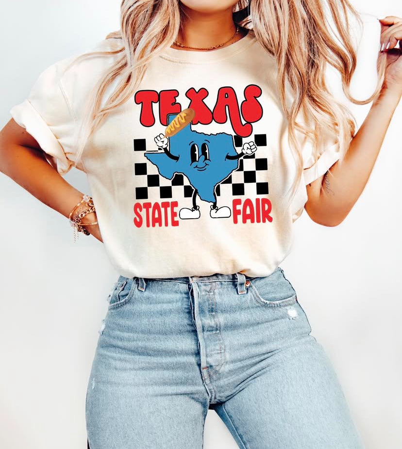 TX STATE FAIR CARTOON TEE
