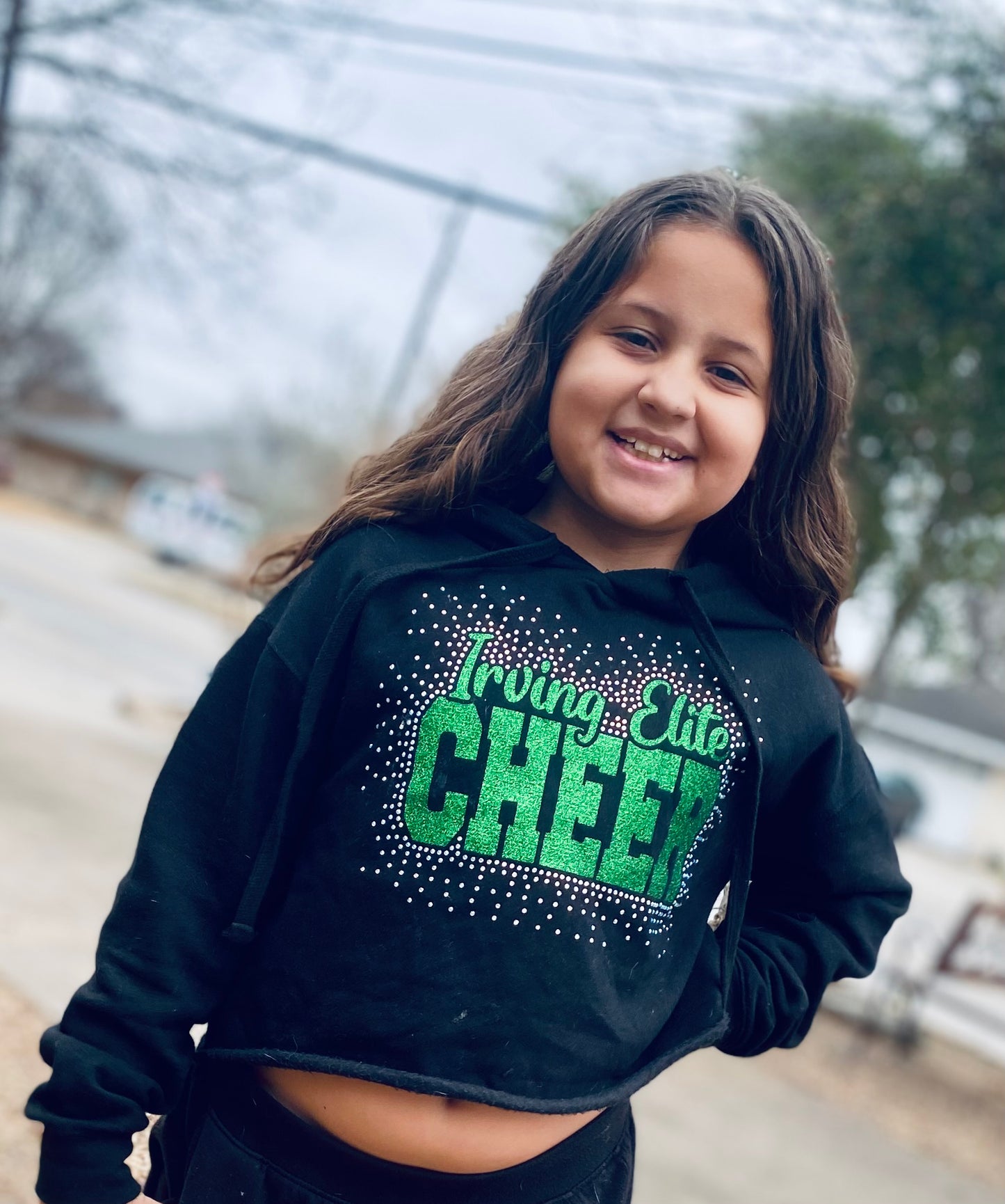 Irving elite rhinestone hoodie