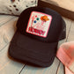 Howdy patch trucker hats
