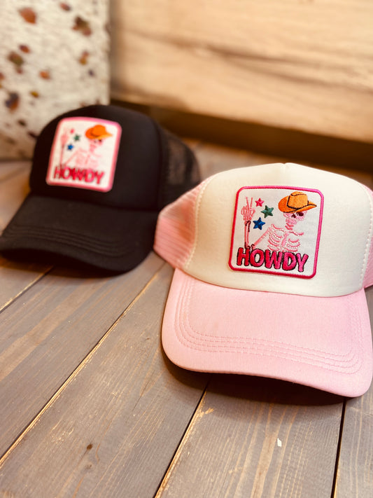 Howdy patch trucker hats