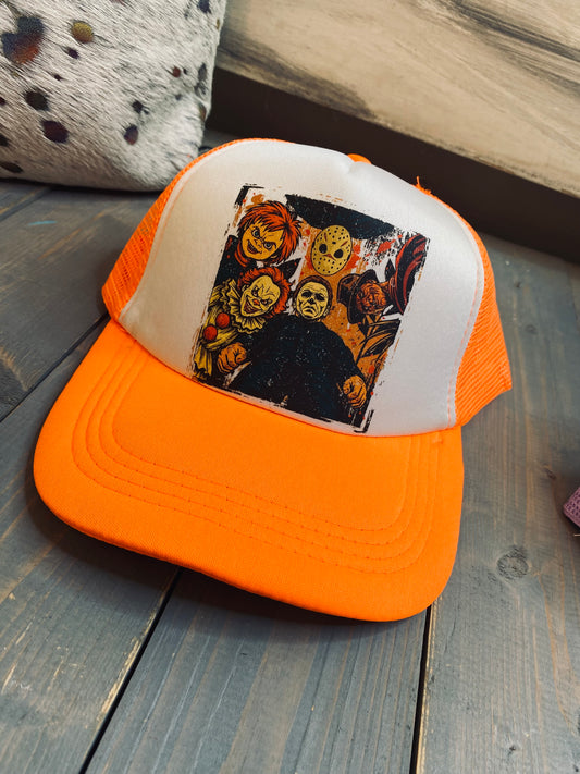 Monster friends trucker hat